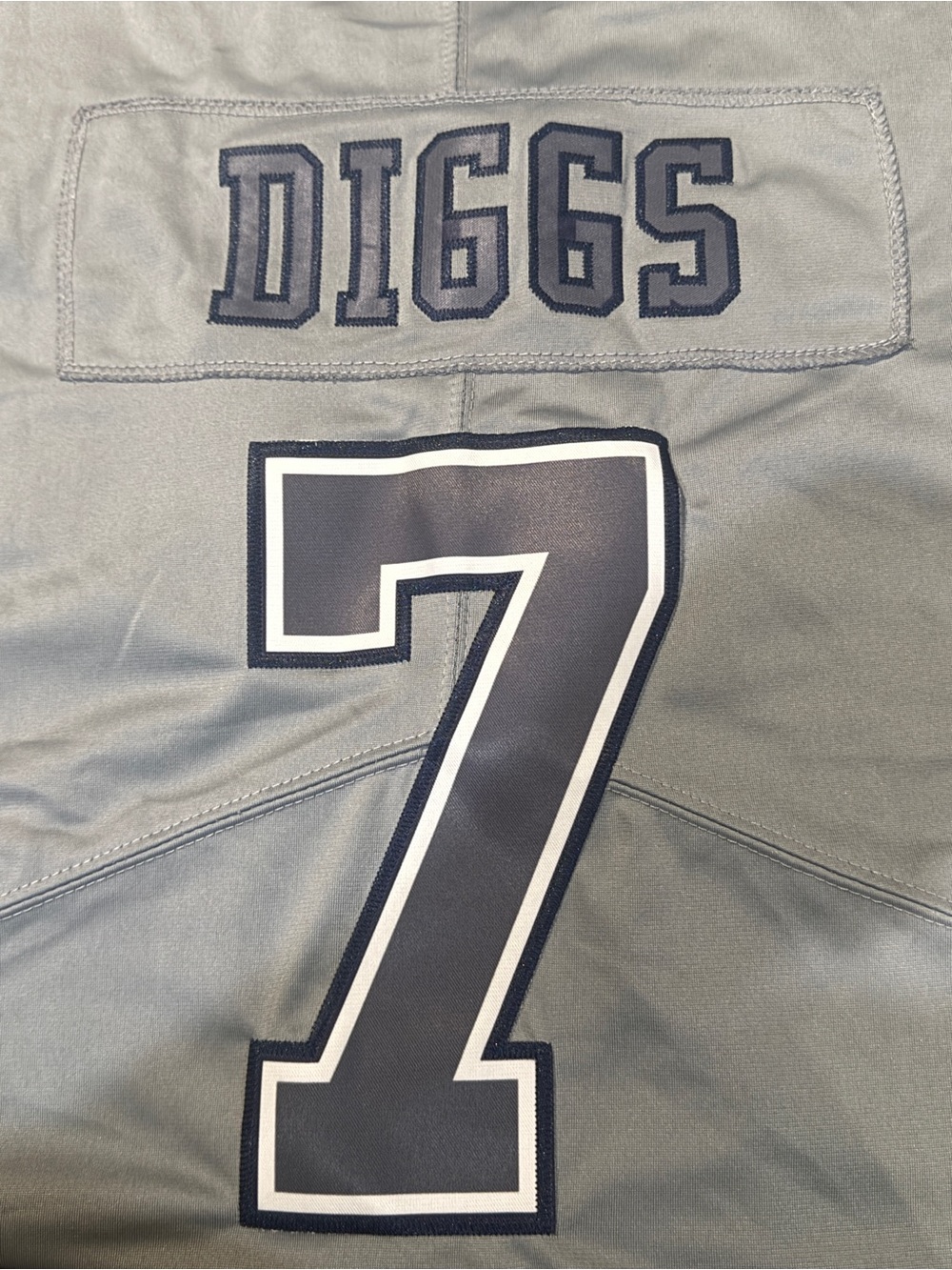 NFL Gray On-Field Football Jersey with Embroidered NFL Shield - Picture 2 of 6